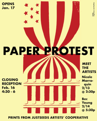Paper Protest at the Residential College Art Gallery / University of Michigan