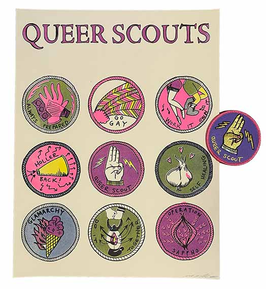 Queer Scouts Poster & Badge Set