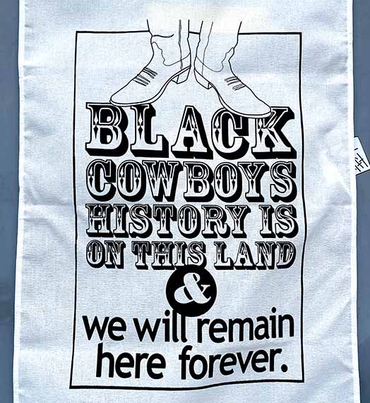 Black Cowboys History Is on This Land- Flag and poster set
