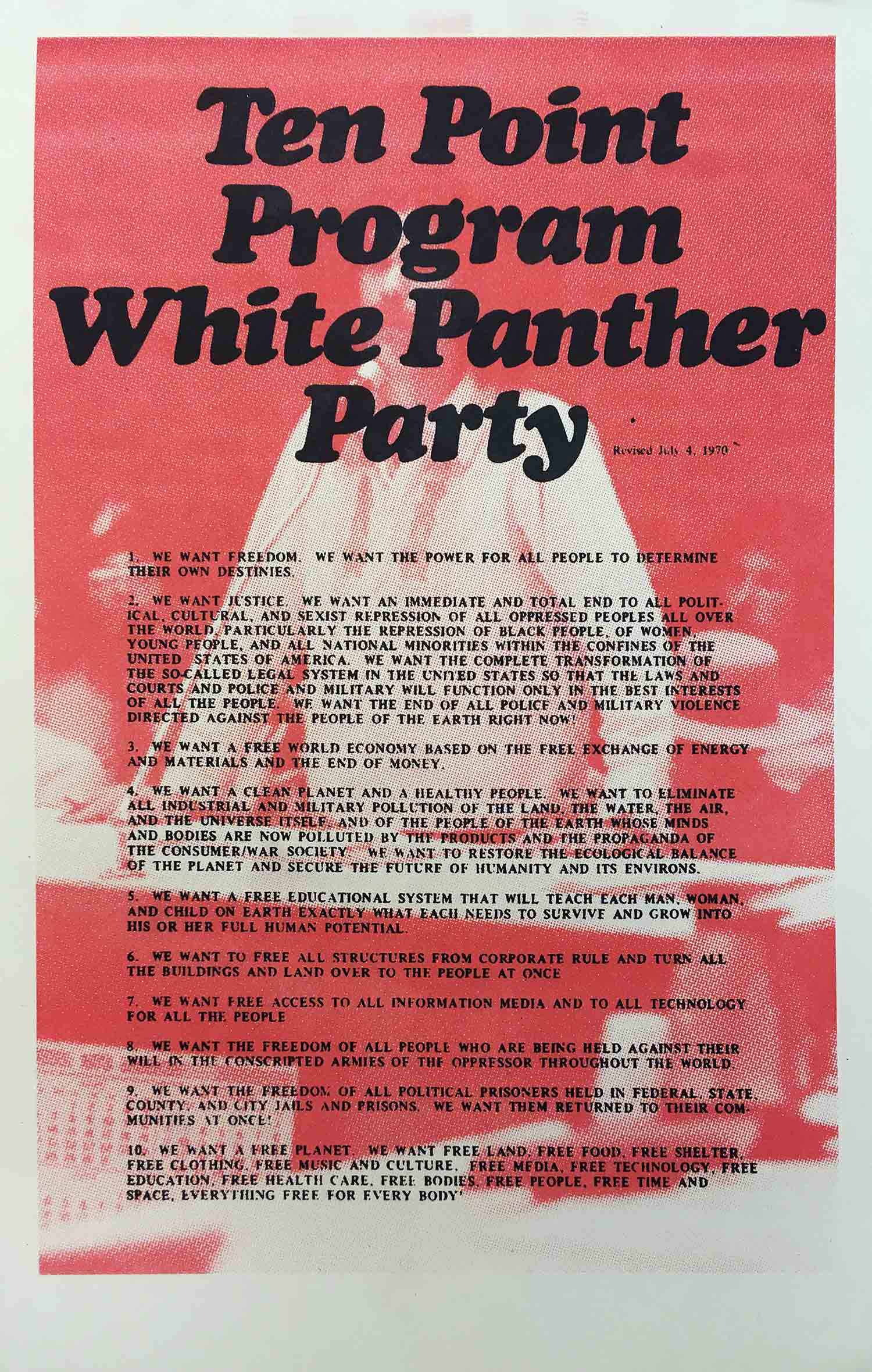 Ten Point Program: White Panther Party