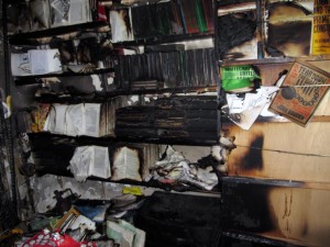 Freedom Bookstore Firebombed