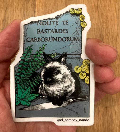 Nolite Rabbit Sticker