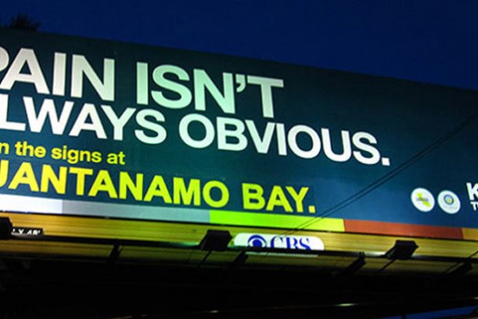 Corrected Billboard Defends Transparency at Guantanamo Bay