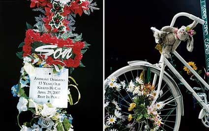 Ghost Bikes in New York Magazine