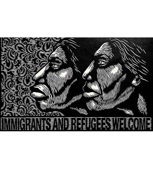 Immigrants and Refugees Welcome”