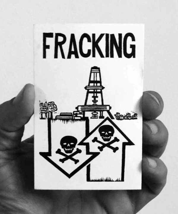 Fracking sticker