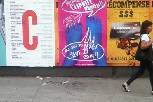 People’s Climate March art: 30-city wheatpaste action: part 2