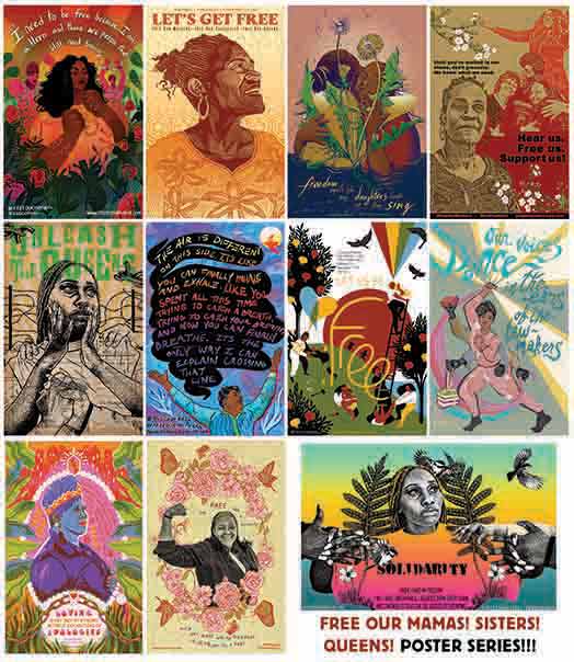 Free Our Mamas! Sisters! Queens! 2022 Full Set of Posters