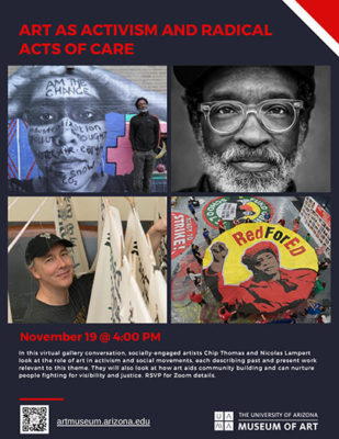 Art as Activism and Radical Acts of Care: Chip Thomas and Nicolas Lampert, U of A Museum of Art, November 19, 2020