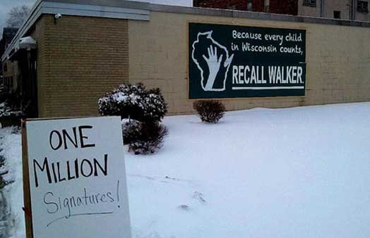 One Million Signatures!  The Recall Movement in Wisconsin Marches On