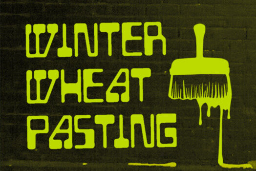 Tips for wheatpasting street art in winter conditions