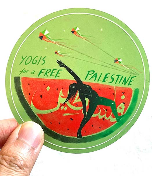 Yogis for a Free Palestine Stickers